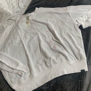 Victoria secret pink mesh pullover L